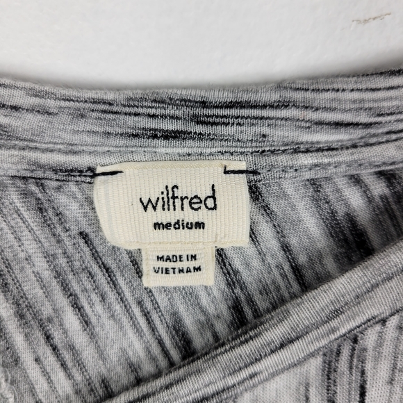 Wilfred Dolman Long Sleeve Crewneck Heathered Open Cross Back Tunic - Picture 6 of 10